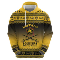 Buffalo Soldiers Christmas Zip Hoodie 9th Cavalry Regiment - Wonder Print Shop