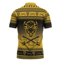 Buffalo Soldiers Christmas Zipper Polo Shirt 9th Cavalry Regiment - Wonder Print Shop