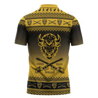 Buffalo Soldiers Christmas Zipper Polo Shirt 9th Cavalry Regiment - Wonder Print Shop