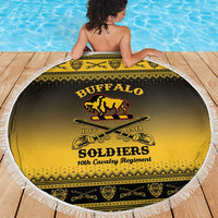 Buffalo Soldiers Christmas Beach Blanket 10th Cavalry Regiment - Wonder Print Shop