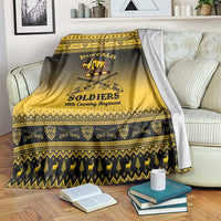 Buffalo Soldiers Christmas Blanket 10th Cavalry Regiment - Wonder Print Shop