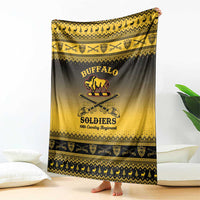 Buffalo Soldiers Christmas Blanket 10th Cavalry Regiment - Wonder Print Shop