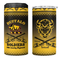 Buffalo Soldiers Christmas 4 in 1 Can Cooler Tumbler 10th Cavalry Regiment - Wonder Print Shop