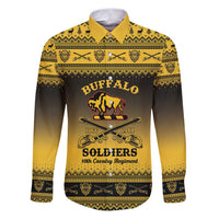 Buffalo Soldiers Christmas Family Matching Puletasi and Hawaiian Shirt 10th Cavalry Regiment - Wonder Print Shop