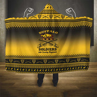 Buffalo Soldiers Christmas Hooded Blanket 10th Cavalry Regiment - Wonder Print Shop