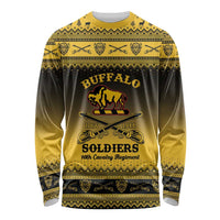 Buffalo Soldiers Christmas Long Sleeve Shirt 10th Cavalry Regiment - Wonder Print Shop