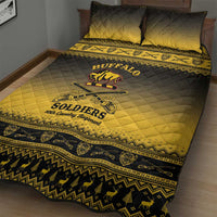 Buffalo Soldiers Christmas Quilt Bed Set 10th Cavalry Regiment - Wonder Print Shop