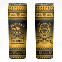 Buffalo Soldiers Christmas Skinny Tumbler 10th Cavalry Regiment - Wonder Print Shop
