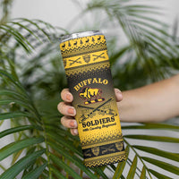 Buffalo Soldiers Christmas Skinny Tumbler 10th Cavalry Regiment - Wonder Print Shop