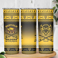Buffalo Soldiers Christmas Skinny Tumbler 10th Cavalry Regiment - Wonder Print Shop