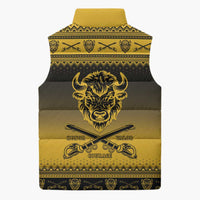 Buffalo Soldiers Christmas Sleeveless Puffer Jacket 10th Cavalry Regiment - Wonder Print Shop