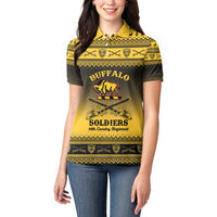 Buffalo Soldiers Christmas Women Polo Shirt 10th Cavalry Regiment - Wonder Print Shop