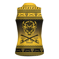 Buffalo Soldiers Christmas Women Sleeveless Polo Shirt 10th Cavalry Regiment - Wonder Print Shop