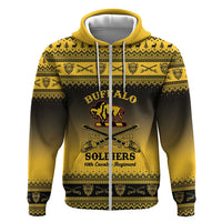 Buffalo Soldiers Christmas Zip Hoodie 10th Cavalry Regiment - Wonder Print Shop