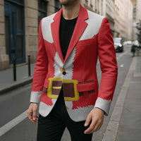 Santa Claus Costume Blazer Christmas Holiday Cosplay - Wonder Print Shop
