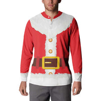 Santa Claus Costume Button Sweatshirt Christmas Holiday Cosplay - Wonder Print Shop