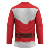 Santa Claus Costume Hockey Jersey Christmas Holiday Cosplay - Wonder Print Shop