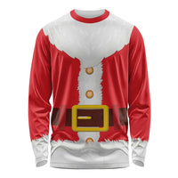 Santa Claus Costume Long Sleeve Shirt Christmas Holiday Cosplay - Wonder Print Shop