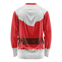 Santa Claus Costume Long Sleeve Shirt Christmas Holiday Cosplay - Wonder Print Shop