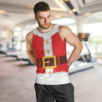 Santa Claus Costume Men Tank Top Christmas Holiday Cosplay - Wonder Print Shop