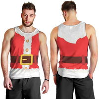 Santa Claus Costume Men Tank Top Christmas Holiday Cosplay - Wonder Print Shop