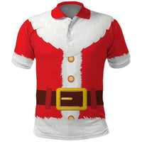 Santa Claus Costume Polo Shirt Christmas Holiday Cosplay - Wonder Print Shop