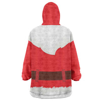 Santa Claus Costume Wearable Blanket Hoodie Christmas Holiday Cosplay - Wonder Print Shop