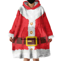 Santa Claus Costume Wearable Blanket Hoodie Christmas Holiday Cosplay - Wonder Print Shop