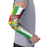 Personalized Central African Republic Arm Sleeves Happy Republic Day - Wonder Print Shop