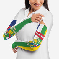 Personalized Central African Republic Arm Sleeves Happy Republic Day - Wonder Print Shop