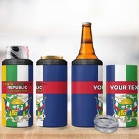 Personalized Central African Republic 4 in 1 Can Cooler Tumbler Happy Republic Day - Wonder Print Shop