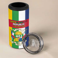 Personalized Central African Republic 4 in 1 Can Cooler Tumbler Happy Republic Day - Wonder Print Shop