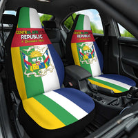 Central African Republic Car Seat Cover Happy Republic Day - Wonder Print Shop