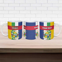 Personalized Central African Republic Ceramic Mug Happy Republic Day - Wonder Print Shop