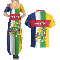 Personalized Central African Republic Couples Matching Summer Maxi Dress and Hawaiian Shirt Happy Republic Day - Wonder Print Shop