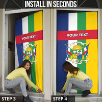 Personalized Central African Republic Door Cover Happy Republic Day - Wonder Print Shop