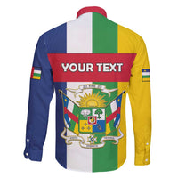 Personalized Central African Republic Family Matching Long Sleeve Bodycon Dress and Hawaiian Shirt Happy Republic Day - Wonder Print Shop
