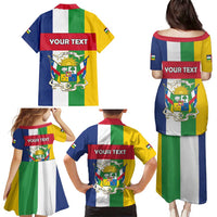 Personalized Central African Republic Family Matching Puletasi and Hawaiian Shirt Happy Republic Day - Wonder Print Shop
