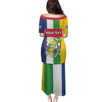 Personalized Central African Republic Family Matching Puletasi and Hawaiian Shirt Happy Republic Day - Wonder Print Shop