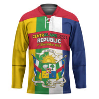 Personalized Central African Republic Hockey Jersey Happy Republic Day - Wonder Print Shop
