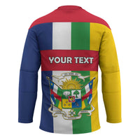 Personalized Central African Republic Hockey Jersey Happy Republic Day - Wonder Print Shop
