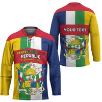 Personalized Central African Republic Hockey Jersey Happy Republic Day - Wonder Print Shop