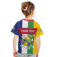 Personalized Central African Republic Kid T Shirt Happy Republic Day - Wonder Print Shop