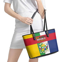 Central African Republic Leather Tote Bag Happy Republic Day - Wonder Print Shop