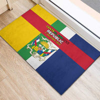 Central African Republic Rubber Doormat Happy Republic Day - Wonder Print Shop