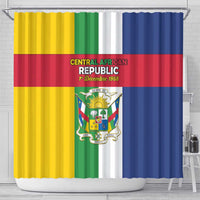 Central African Republic Shower Curtain Happy Republic Day - Wonder Print Shop