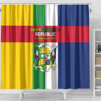 Central African Republic Shower Curtain Happy Republic Day - Wonder Print Shop