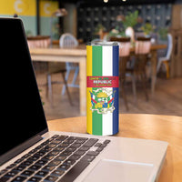 Personalized Central African Republic Skinny Tumbler Happy Republic Day - Wonder Print Shop