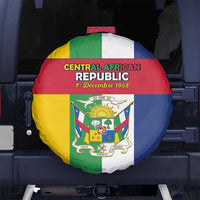 Central African Republic Spare Tire Cover Happy Republic Day - Wonder Print Shop