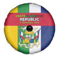 Central African Republic Spare Tire Cover Happy Republic Day - Wonder Print Shop